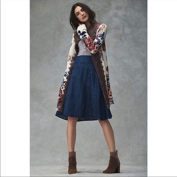 ANTHROPOLOGIE Sleeping in Snow’ Foret Cardigan Sweater. Rare. S - Picture 7 of 10